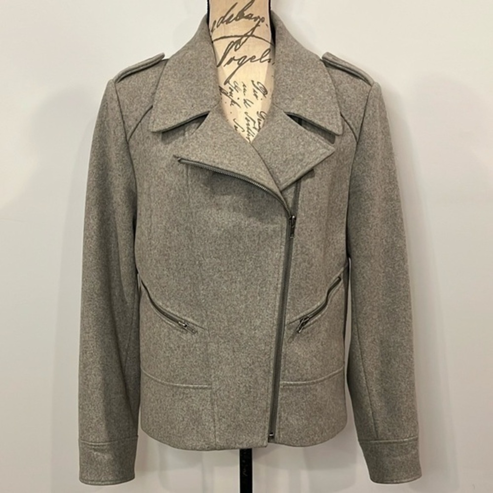 NWOT Victor Alfaro recycled wool moto jacket 10